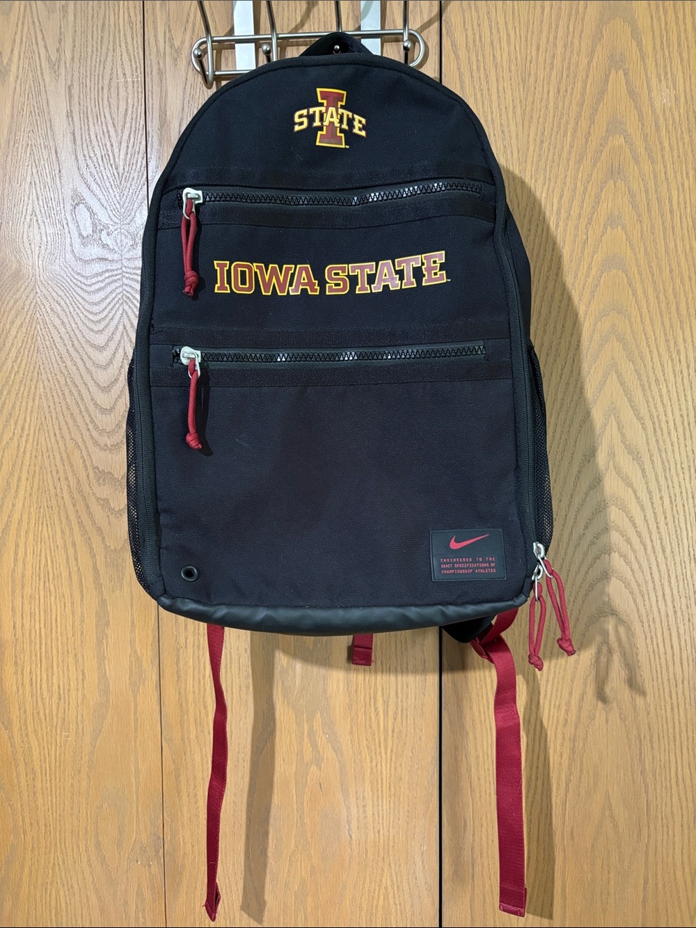 Nike Black & Cardinal Iowa State Logo Backpack cyclones